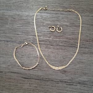 Avon 2006 Rhinestone Accented Frontal Braid Three Piece Set